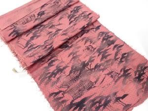 アンティーク　正絹　紬　着尺反物